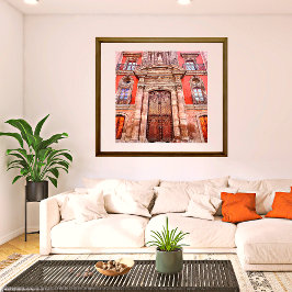Poster Moorish San Miguel de Allende Brown & Orange Door