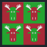 Pôster Moose Head Pop Art poster<br><div class="desc">Um padrão de cabeça de alce fofo e engraçado. Veja a minha loja para outros itens com esta design.</div>