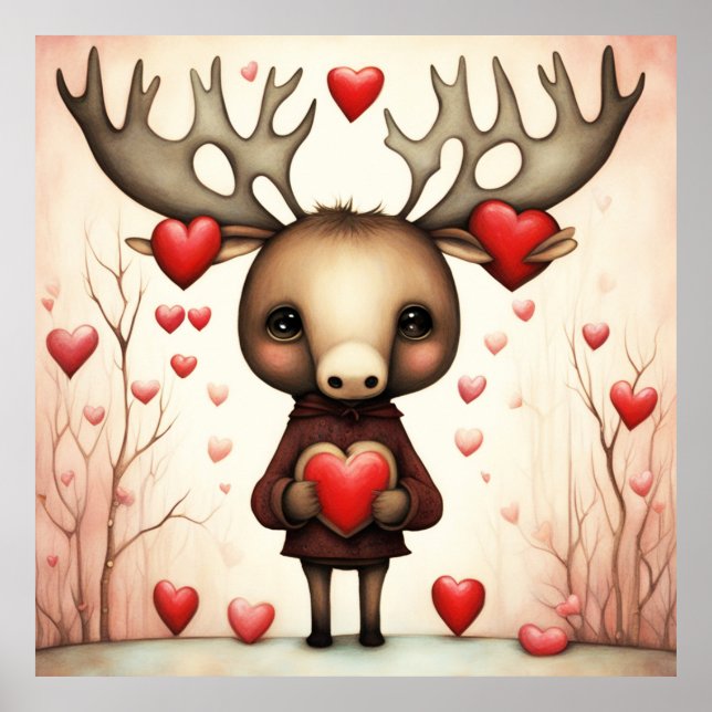 Poster Moose Love 3 (Frente)