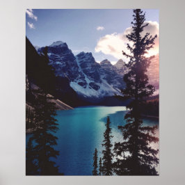 Poster Moraine Sunset