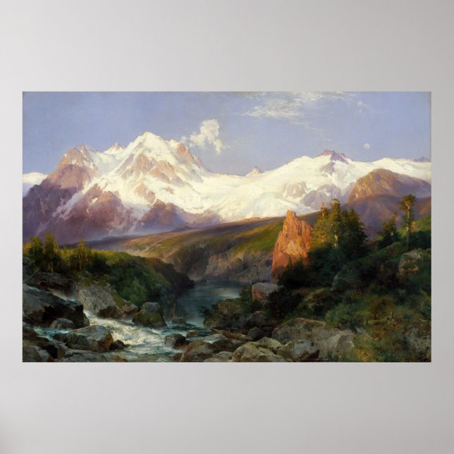 Poster Moran - A Cordilheira Teton (Frente)
