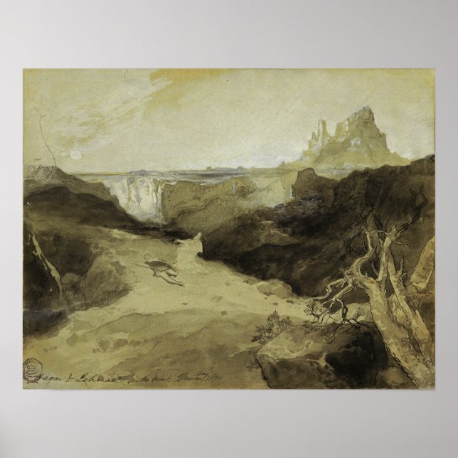 Poster Moran - Estudo, Hagar E Ismael No Deserto 18… (Frente)