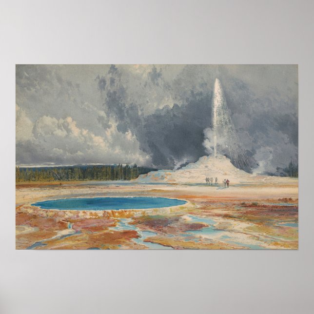 Poster Moran - O Castelo Geyser Upper Geyser Park (Frente)