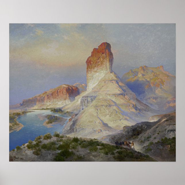 Poster Moran - O Castle Rock Green River Wyoming (Frente)