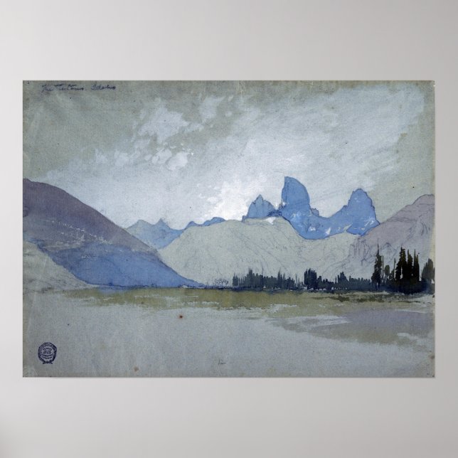 Poster Moran - Os Tetons Idaho 1879 (Frente)