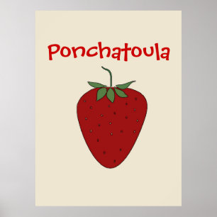 Pôster Morango do LA de Ponchatoula