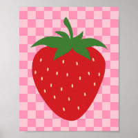 Morango Verificado, Cor-De-Fruta Rosa E Vermelho