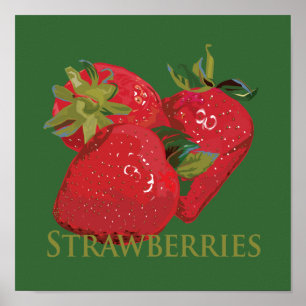 Pôster Morangos frescos