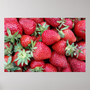 Poster morangos frescos 2
