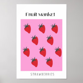Poster Morangos frutas