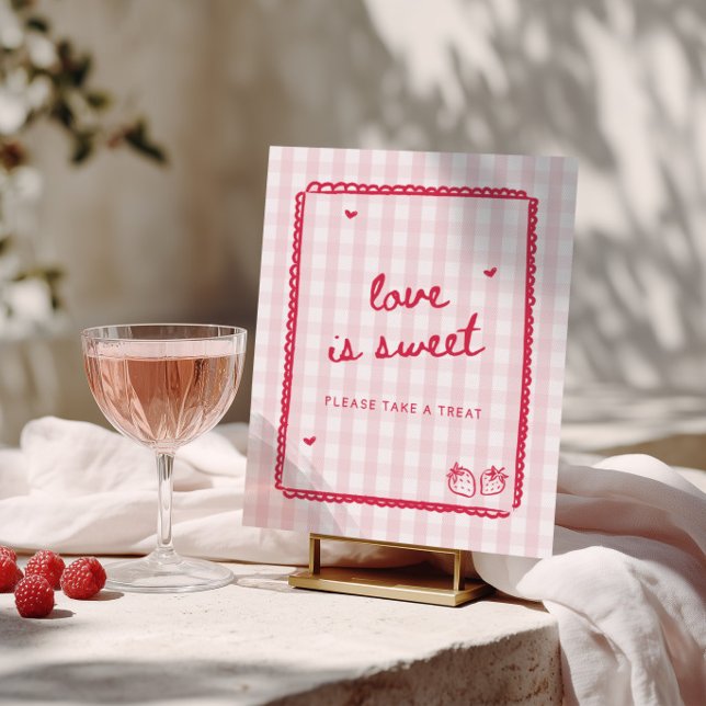 Poster Morangueiro Apaixonado Amor de Morango é Doce (Criador carregado)