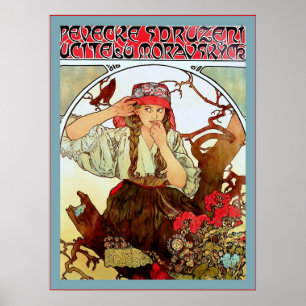 Poster Moravian Teachers Choir ~ Vintage Advertising