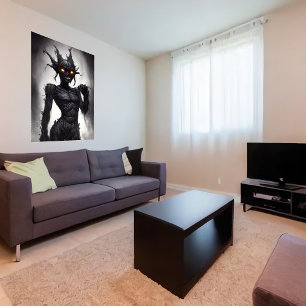 Poster Morbid bizarre monster portrait   AI Art