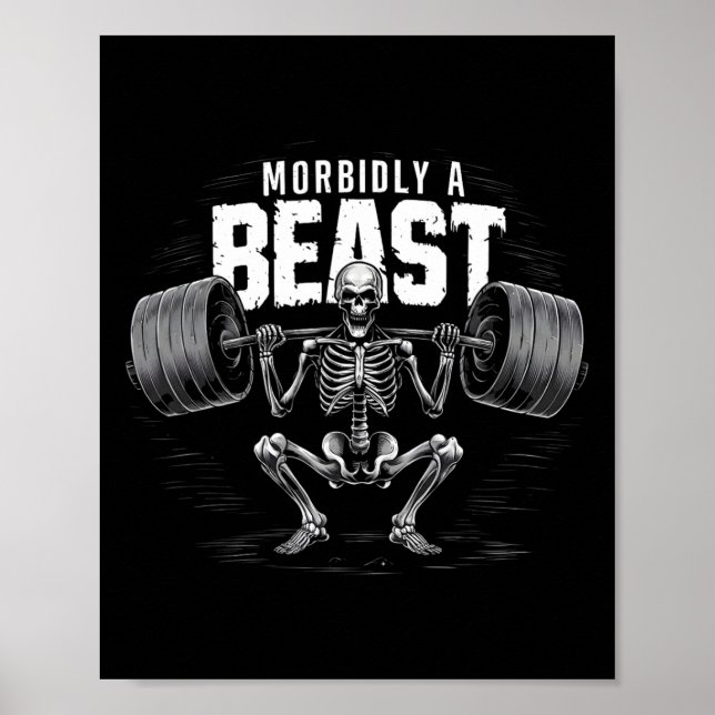 Poster Morbidem Um Memória Sarcástico Engraçado Da Besta (Frente)
