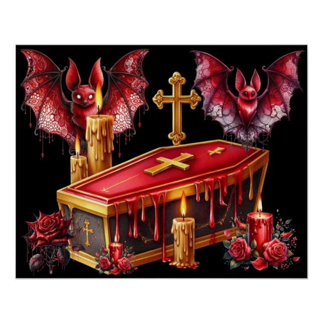 Pôster Morcegos Vampiros (Frente)