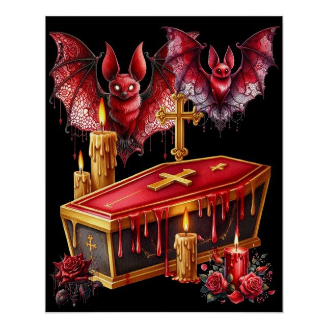 Pôster Morcegos Vampiros (Frente)