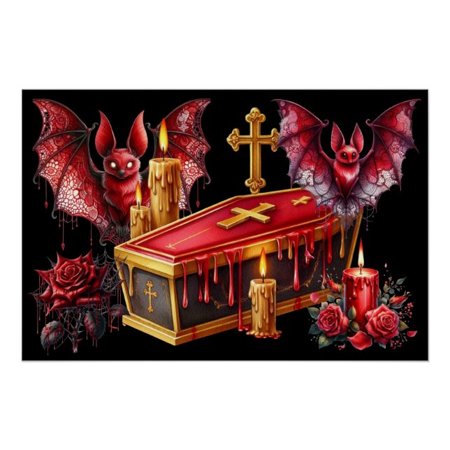 Pôster Morcegos Vampiros (Frente)