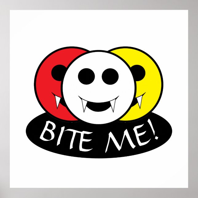 Poster Morda-Me! Vampiro (Frente)