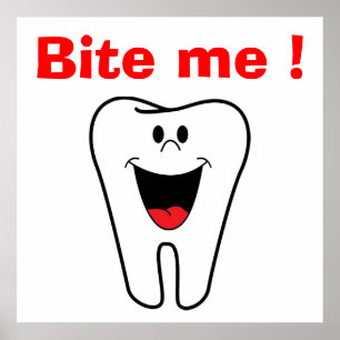 POSTER "MORDE-ME" TOOTH