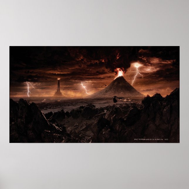 Poster Mordor Lightning Storm (Frente)