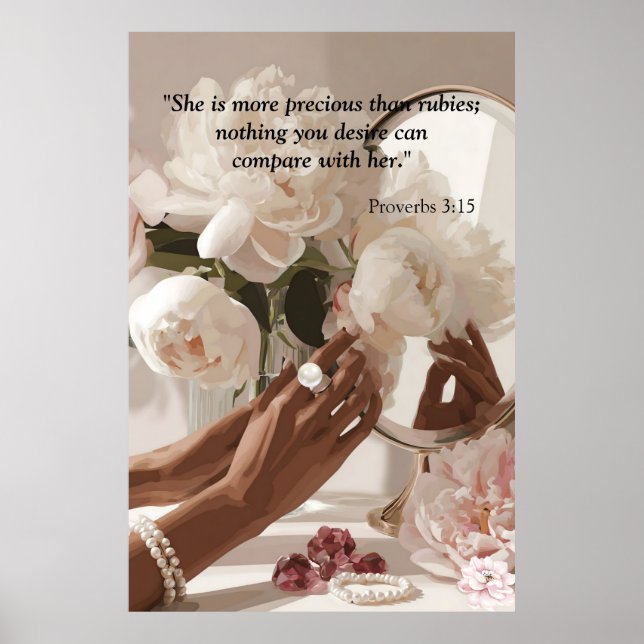 Poster “More Precious Than Rubies " (Frente)