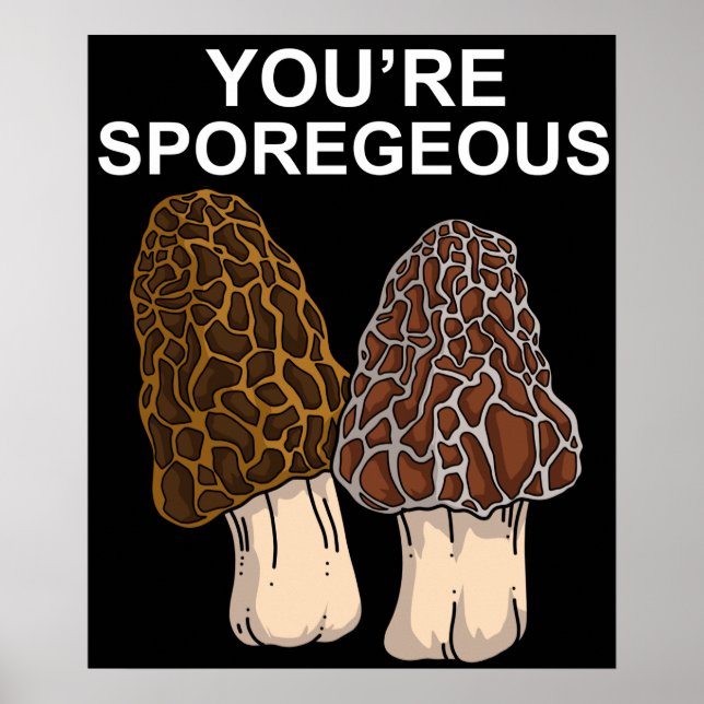 Poster Morel Mushroom Gift Mens Morel Mushroom Hunter (Frente)