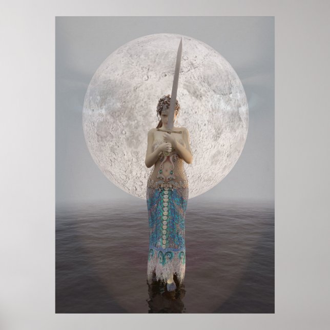 Poster Morgan le Fay e Excalibur (Frente)