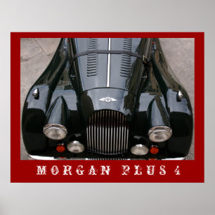 Pôster Morgan Plus 4 - Carro Clássico