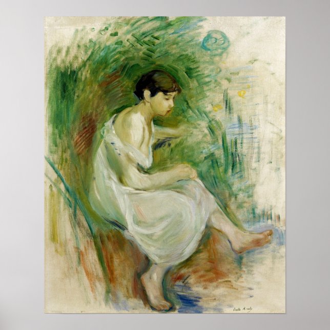 Poster Morisot - Banhista De Camisa 1894 (Frente)