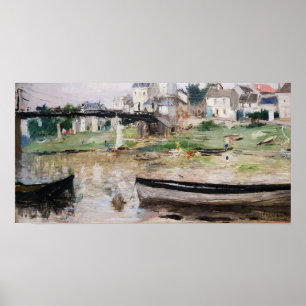 Poster Morisot - Barcos No Sena De 1880