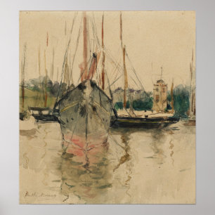 Poster Morisot - Entrada De Barcos Na Ilha De Peso Medina