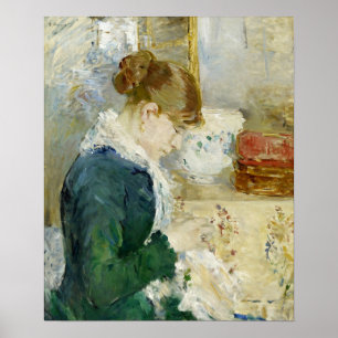 Poster Morisot - Femme Cousant (Woman Sewing) 1879