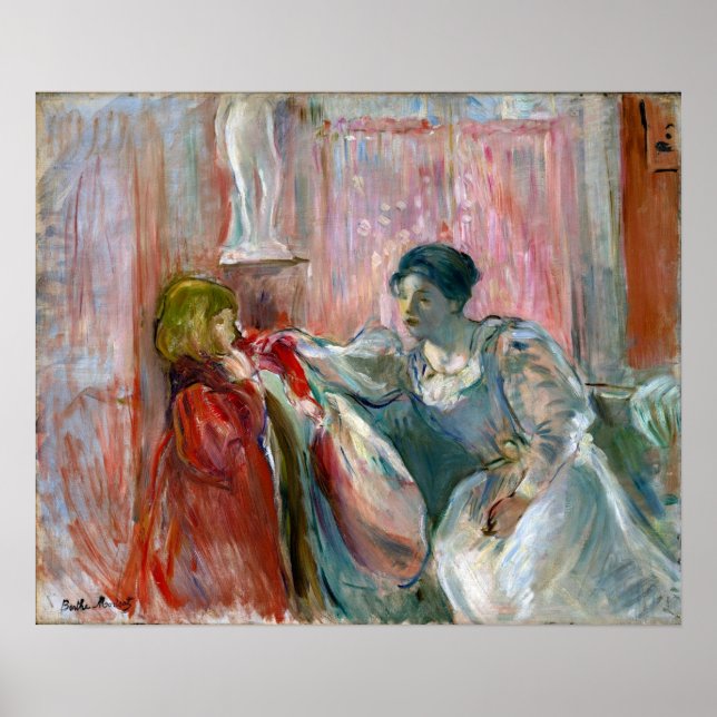 Poster Morisot - Mulher E Criança Jovens (Frente)