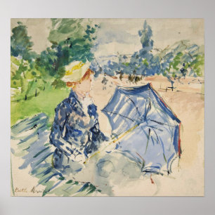Poster Morisot - Mulher Sentada Com Madeira 1885