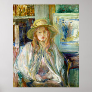 Poster Morisot - Rapariga Com Chapéu De Palha 1892