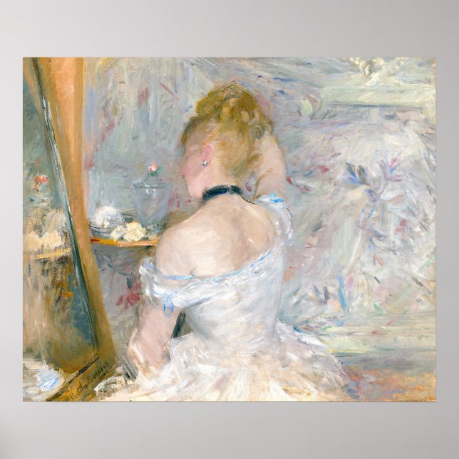 Poster Morisot Woman at her Toilette French Impressionist (Frente)