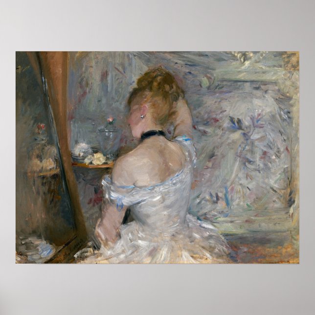 Poster Morisot - Young Woman At Her Toilet 1880 (Frente)
