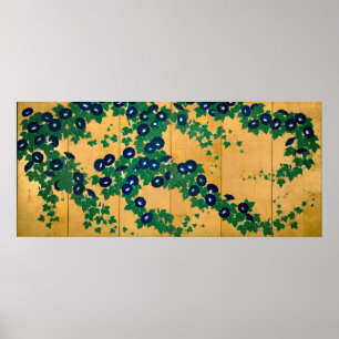 Poster Morning Glories   Early 19th Century