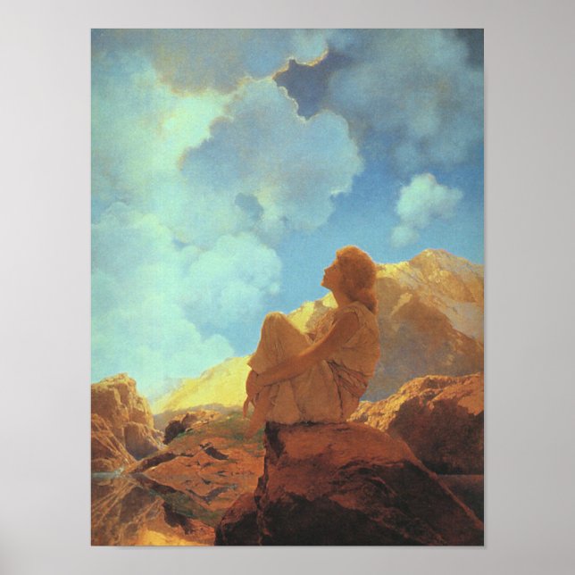 Poster Morning (Spring), Maxfield Parrish Fine Art (Frente)