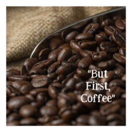 Pôster Morning Starts with Coffee