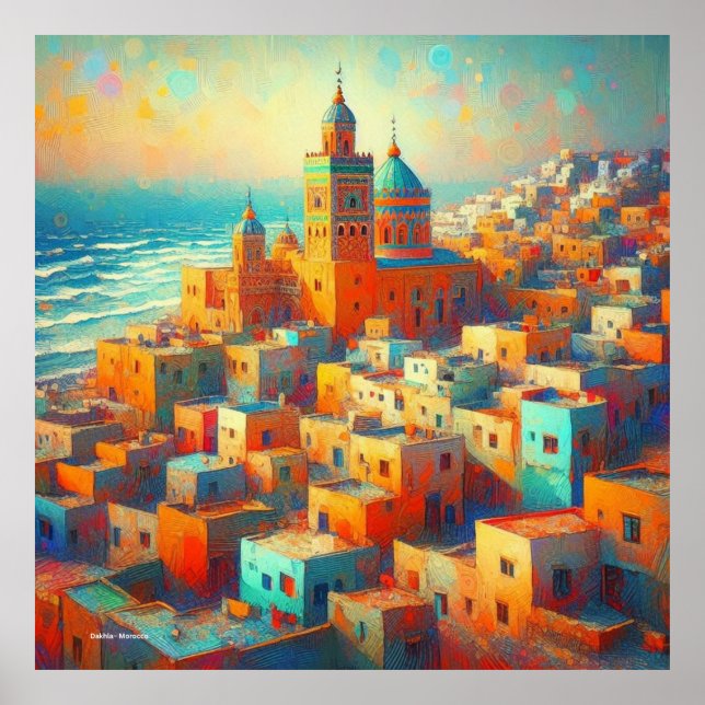 Poster Moroccan Paradise by the Sea-Dakhl (Frente)
