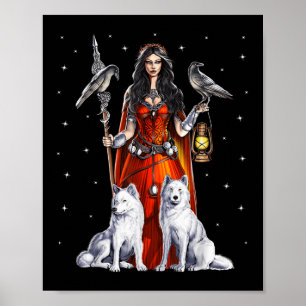 Poster Morrigan Deusa Celta Mitologia Pagan Deidade De W