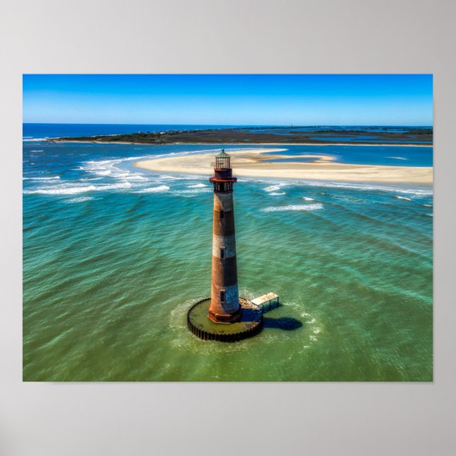 Poster Morris Island Lighthouse (Carolina do Sul) (Frente)