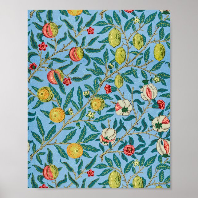 Poster Morris - Quatro Frutas (Frente)