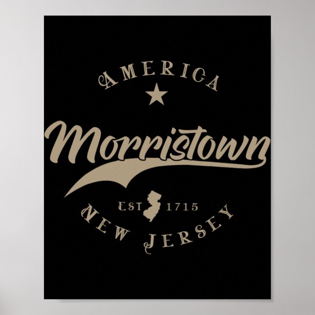 Poster Morristown Nova Jersey  (Frente)