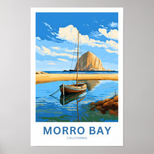 Poster Morro Bay California Travel Print