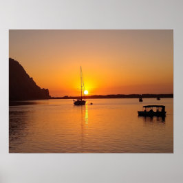 Poster Morro Bay no Sunset