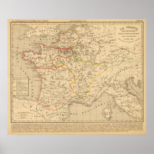 Poster Mort de Clothaire 1er do la dos apres de France do