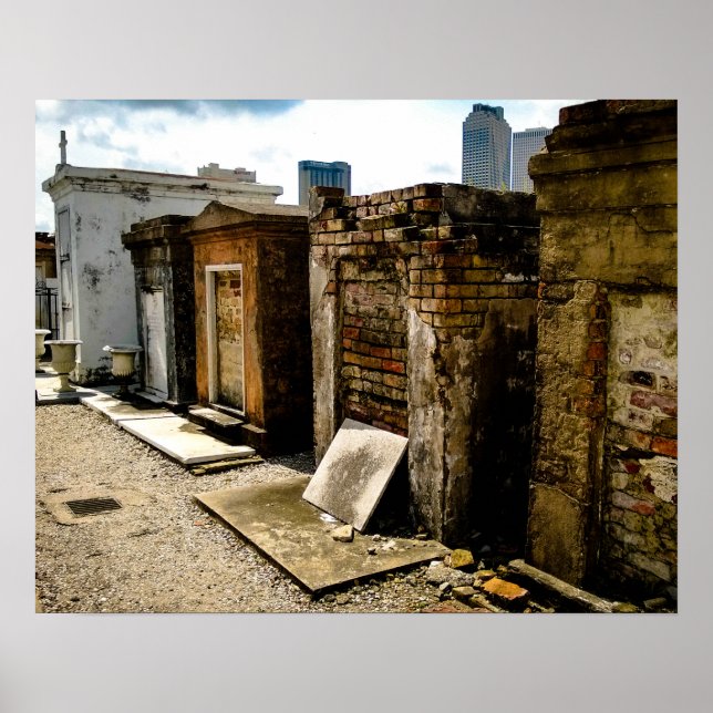 Poster Mortality, St. Louis Cemetery No. 1 (Frente)