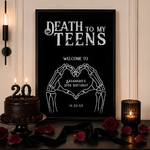Poster Morte à Minha Adolescência Tendente ao Gótico Aniv